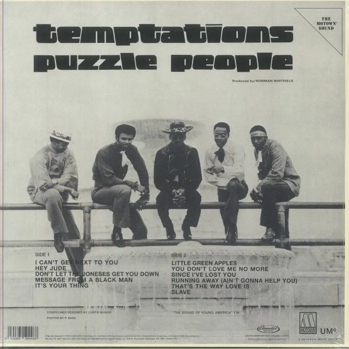 Обратная сторона обложки — TEMPTATIONS — Puzzle People (reissue)