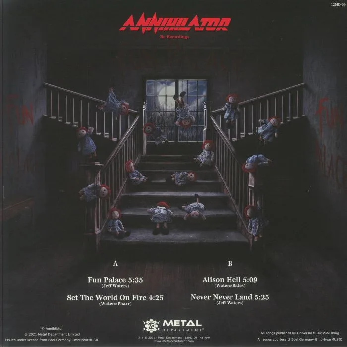 Обратная сторона обложки — ANNIHILATOR — Fun Palace