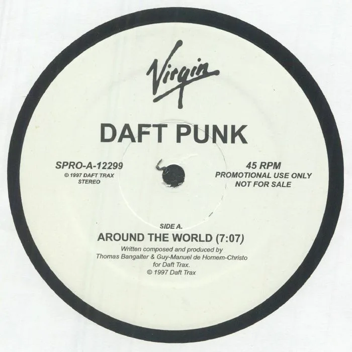 Лицевая сторона обложки — DAFT PUNK — Around The World