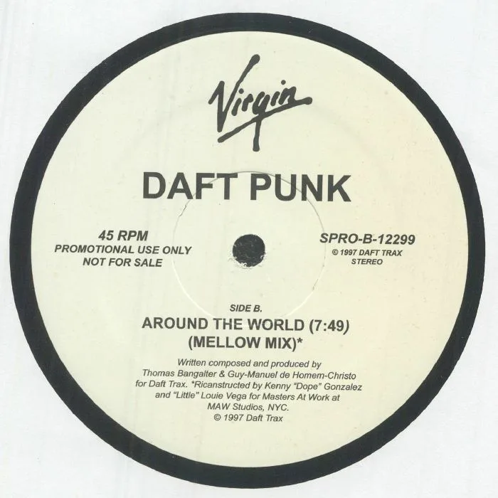 Обратная сторона обложки — DAFT PUNK — Around The World