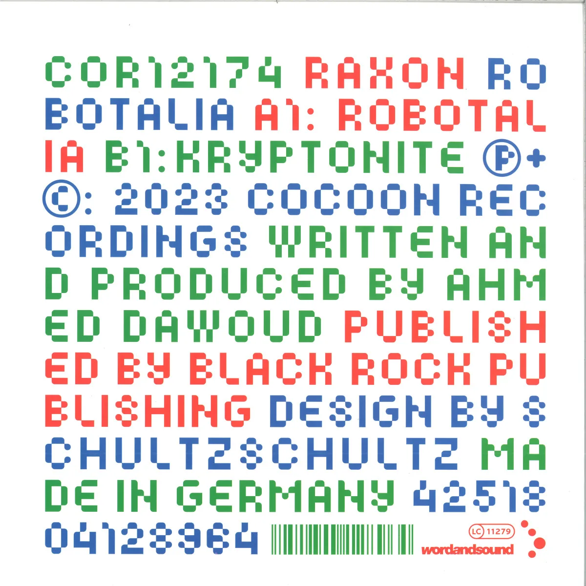Back cover — Raxon — Robotalia