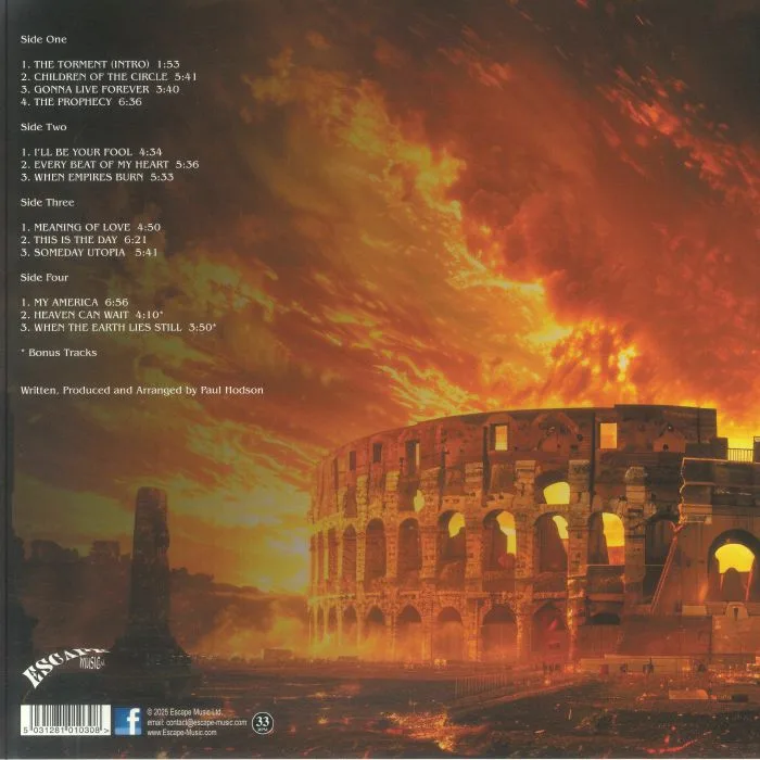 Back cover — Bob CATLEY — When Empires Burn (reissue)