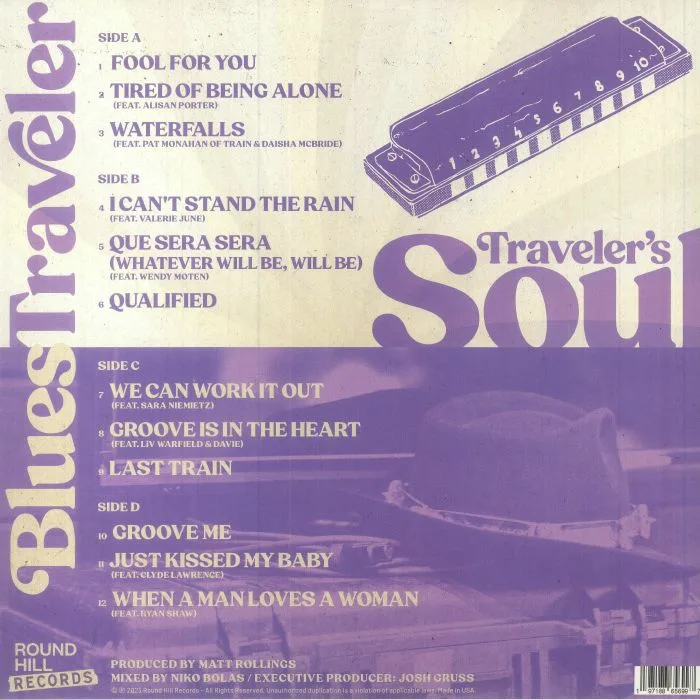 Обратная сторона обложки — BLUES TRAVELER — Traveler's Soul