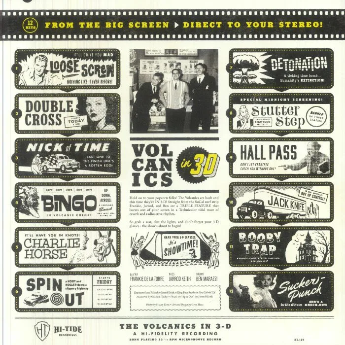 Back cover — The VOLCANICS — In 3D
