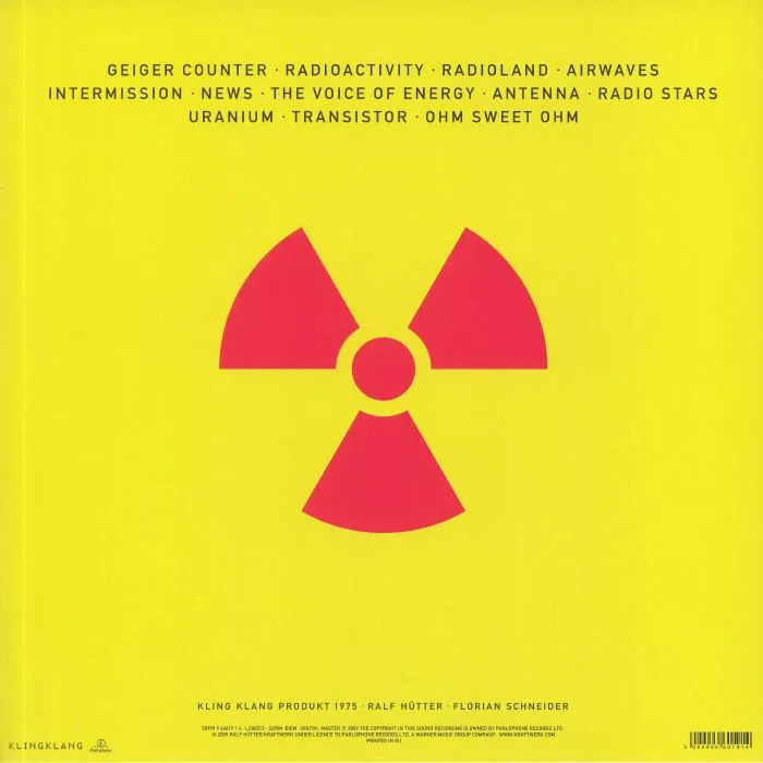 Back cover — KRAFTWERK — Radioactivity (reissue)