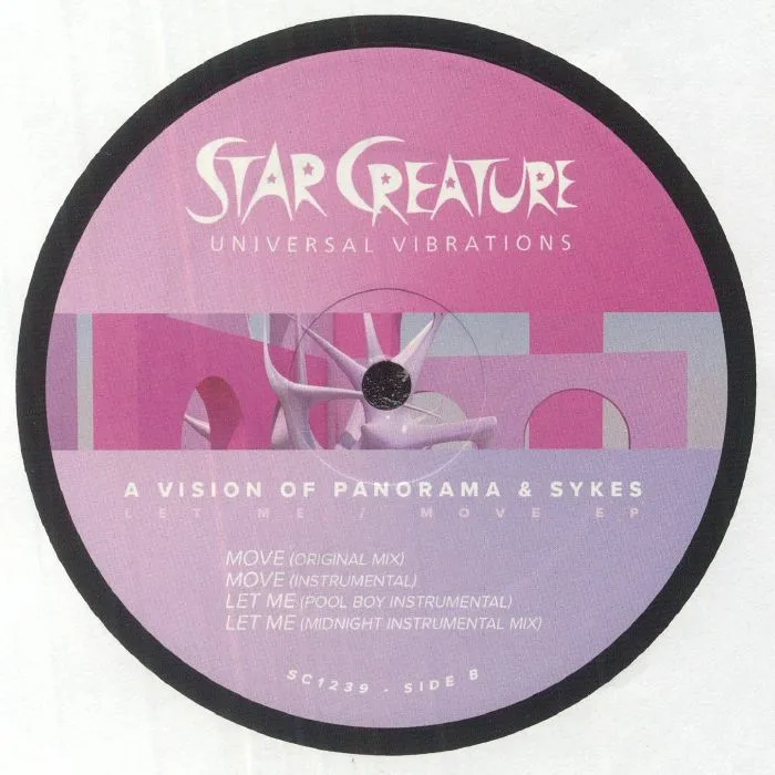 Back cover — A VISION OF PANORAMA / SYKES — Let Me / Move EP