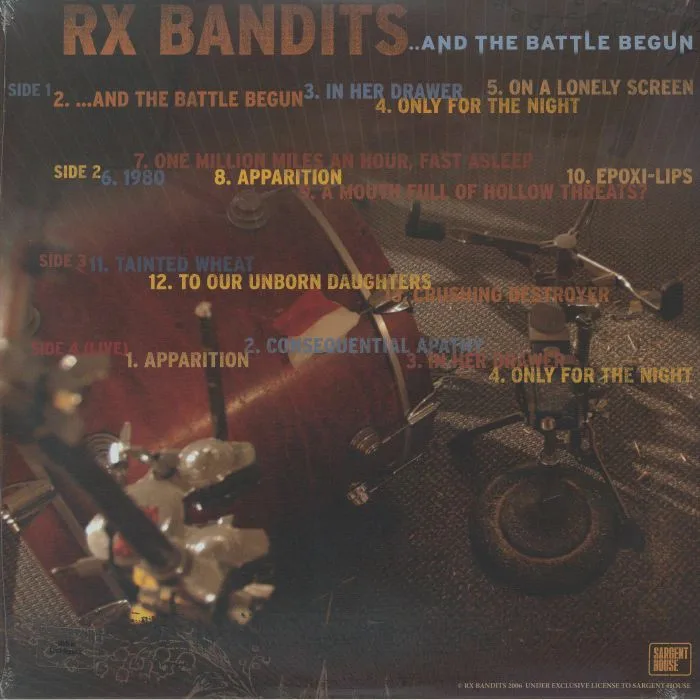 Обратная сторона обложки — RX BANDITS — And The Battle Begun (20th Anniversary Edition)