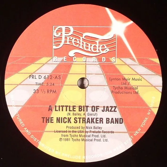 Лицевая сторона обложки — The NICK STRAKER BAND — A Little Bit Of Jazz