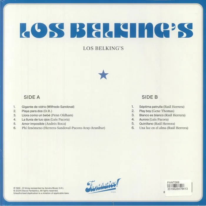 Обратная сторона обложки — LOS BELKING'S — Los Belking's