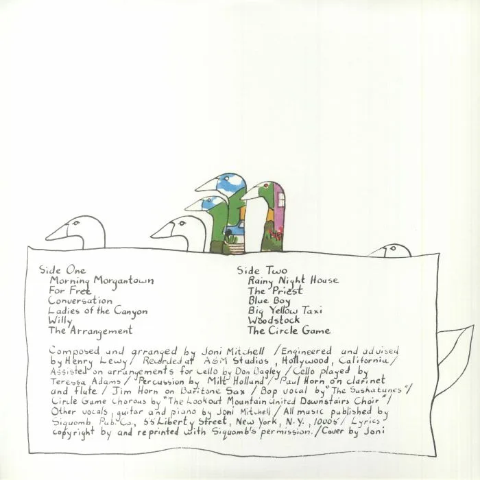 Back cover — Joni MITCHELL — Ladies Of The Canyon