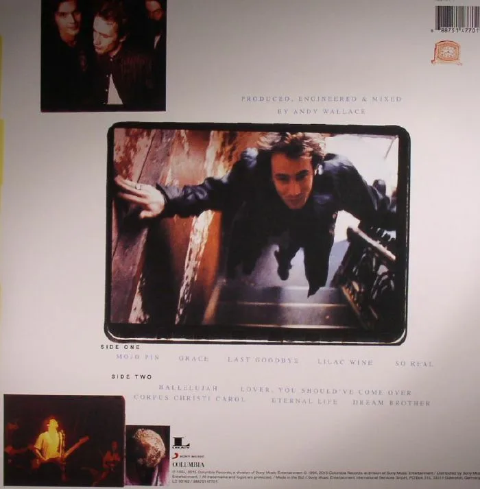 Back cover — Jeff BUCKLEY — Grace