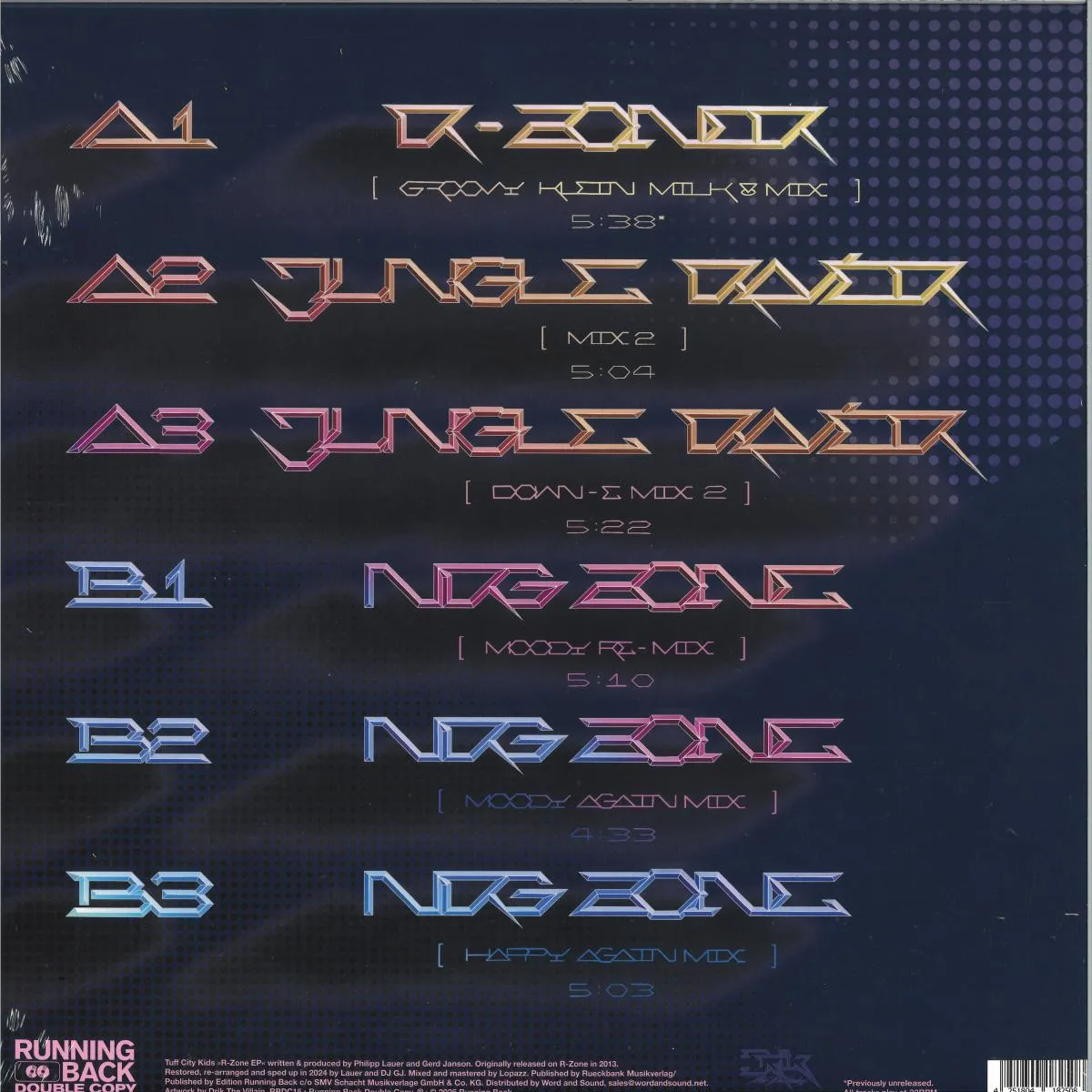 Back cover — Tuff City Kids — R-Zone EP