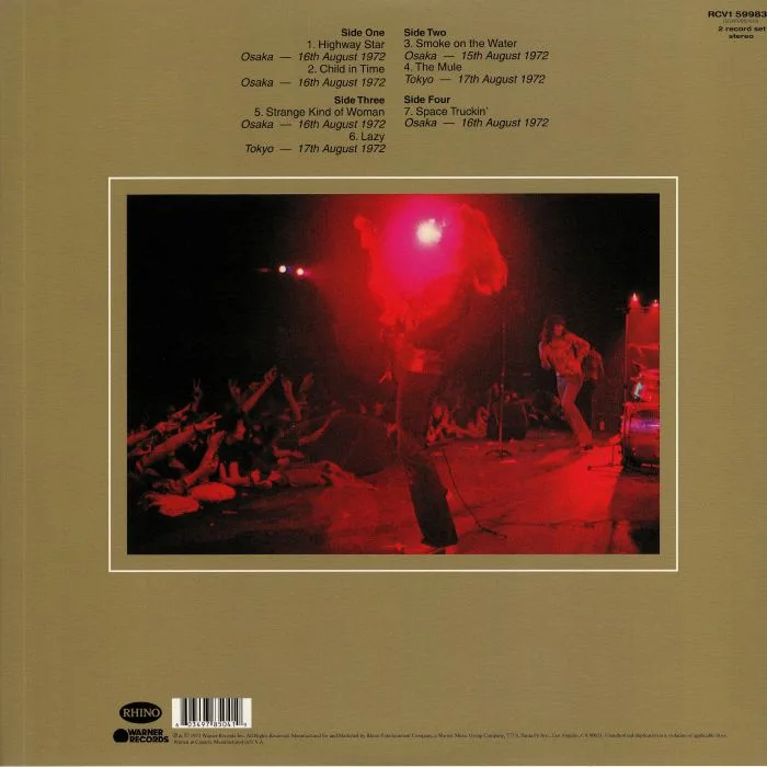 Back cover — DEEP PURPLE — Made In Japan
