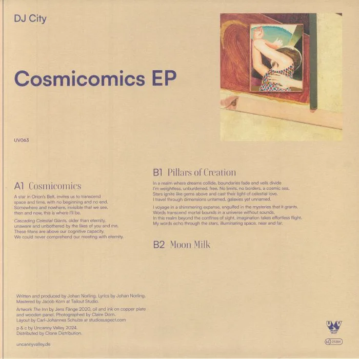 Обратная сторона обложки — DJ CITY — Cosmicomics EP