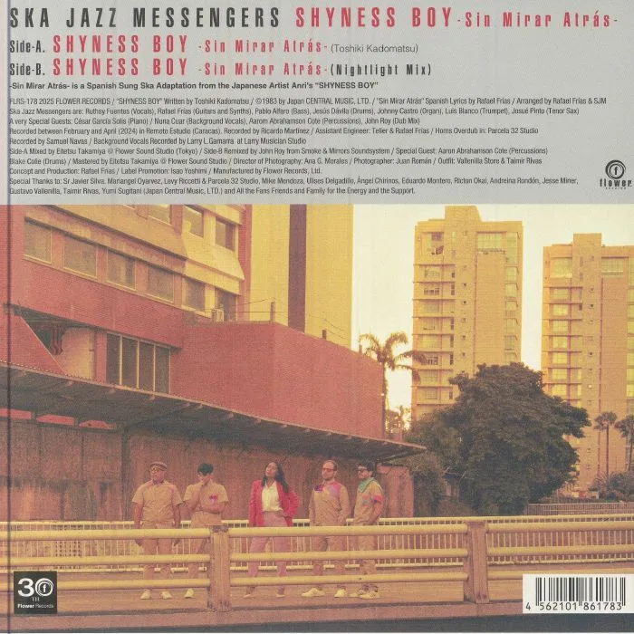 Back cover — SKA JAZZ MESSENGERS — Shyness Boy: Sin Mirar Atras (Spanish Version)