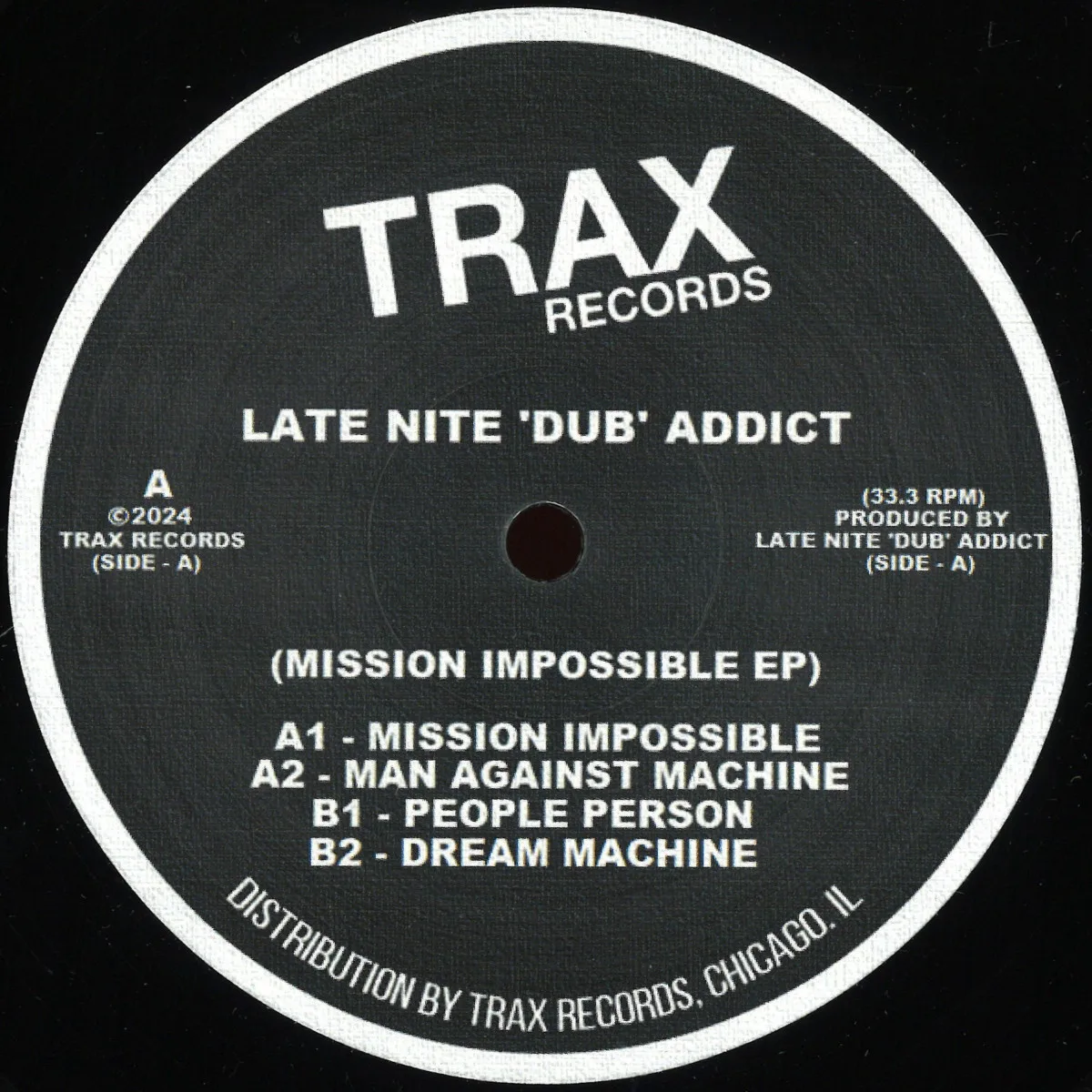 Front cover — Late Nite 'Dub' Addict — MISSION IMPOSSIBLE EP