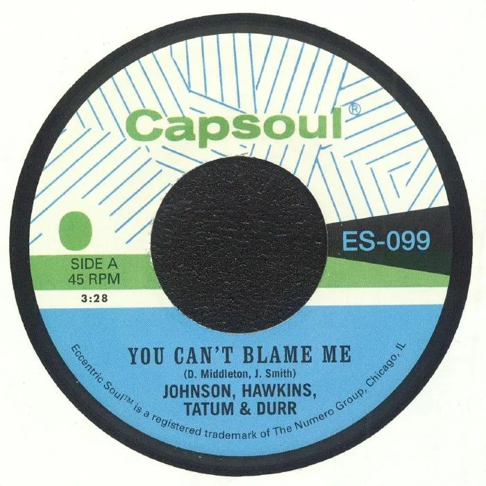 Лицевая сторона обложки — JOHNSON HAWKINS TATUM & DURR — You Can't Blame Me (reissue)