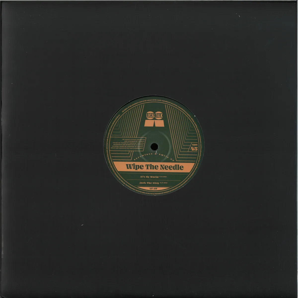 Back cover — Wipe The Needle — SCREWFACE & SMILE EP
