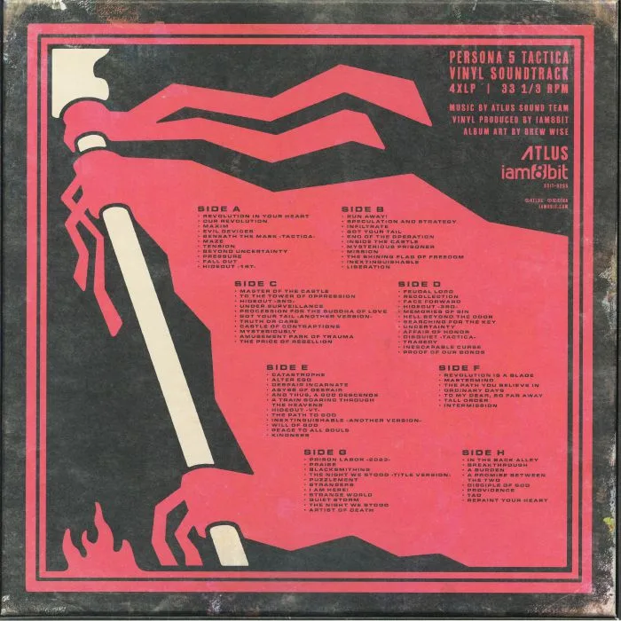 Back cover — ATLUS SOUND TEAM — Persona 5 Tactica