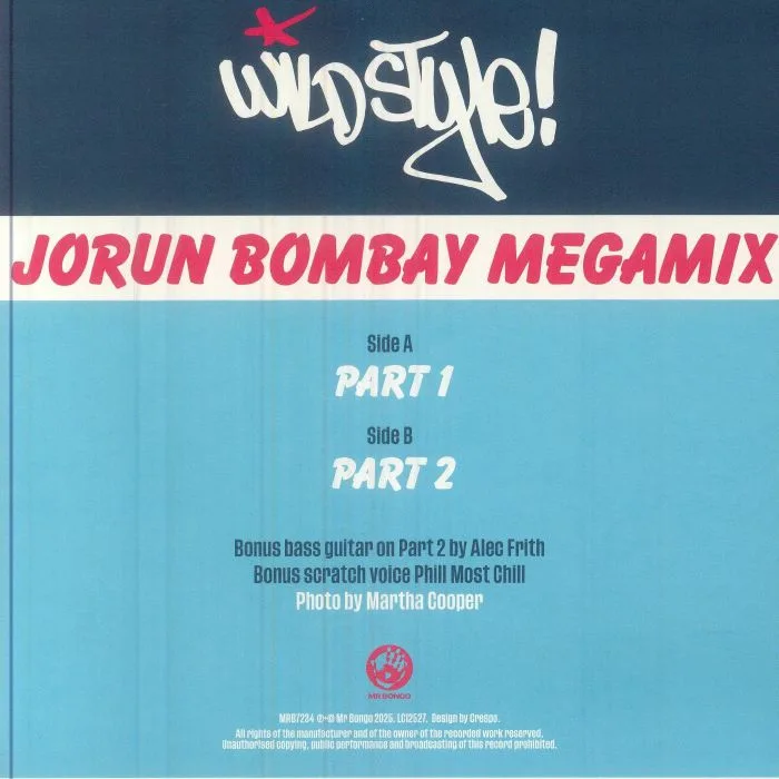 Обратная сторона обложки — Jorun BOMBAY — Wild Style Megamix Parts 1 & 2