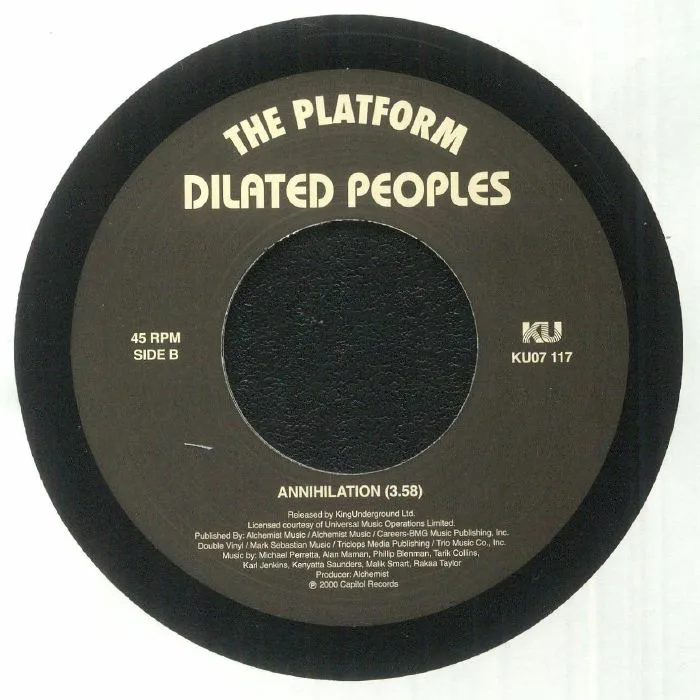 Обратная сторона обложки — DILATED PEOPLES — The Platform (reissue)