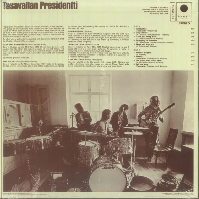 Обратная сторона обложки — TASAVALLAN PRESIDENTTI — II