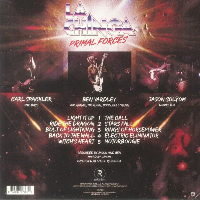 Back cover — LA CHINGA — Primal Forces