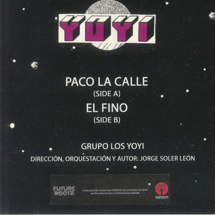 Обратная сторона обложки — GRUPO LOS YOYI — Paco La Calle