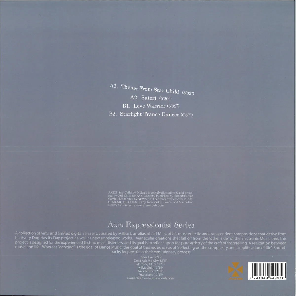 Back cover — Millsart — STAR CHILD