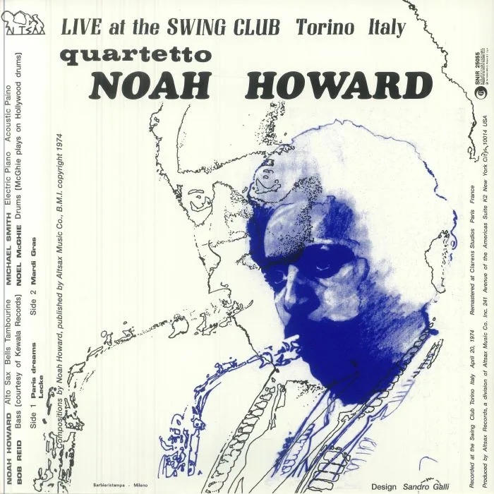 Обратная сторона обложки — NOAH HOWARD QUARTETTO — Live At The Swing Club