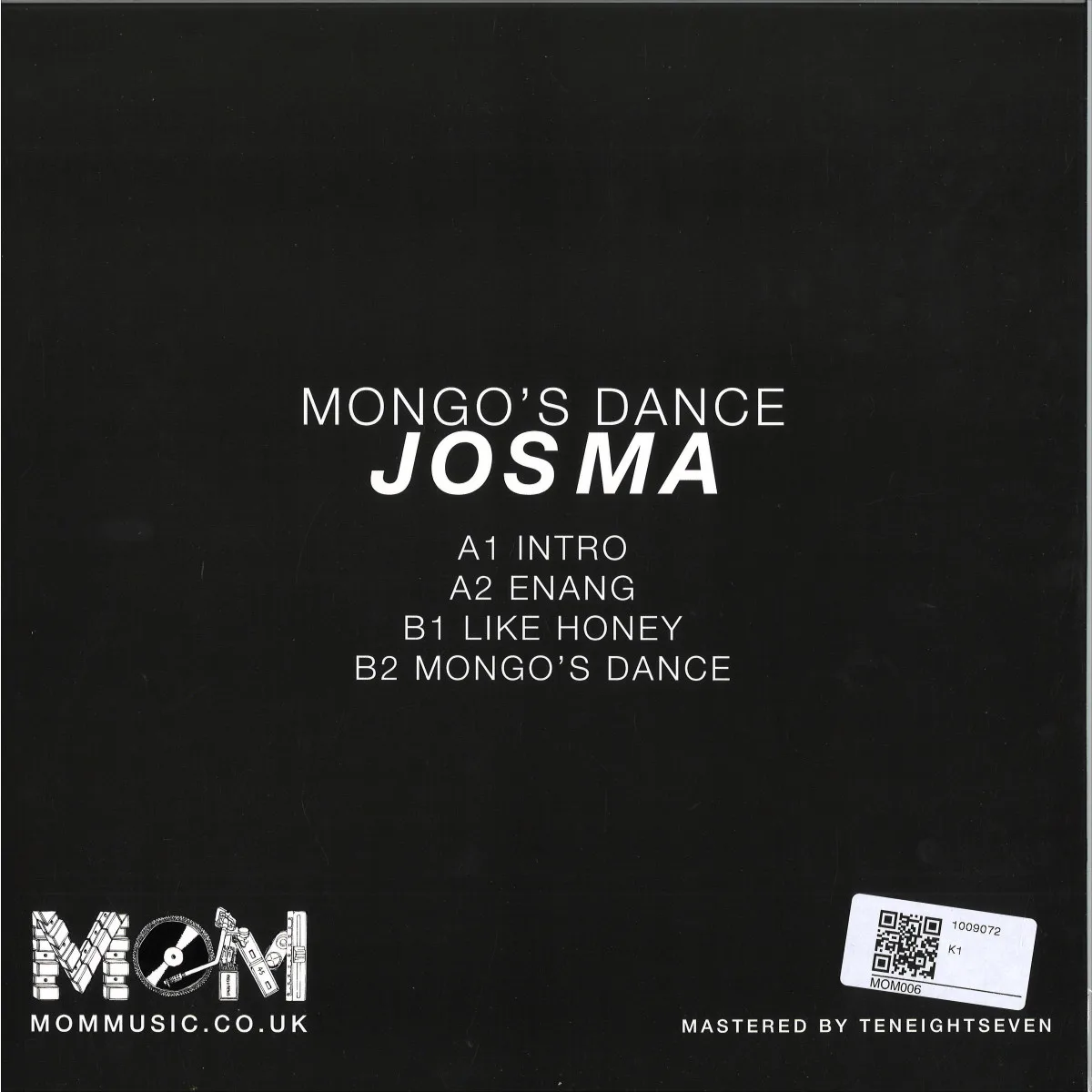 Обратная сторона обложки — Jos Ma — Mongo's Dance