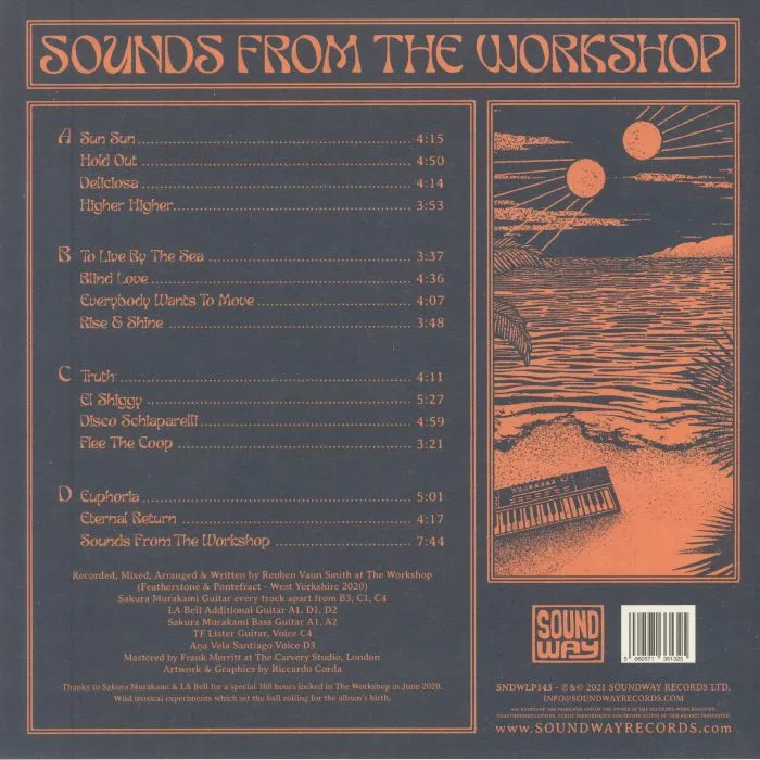 Обратная сторона обложки — Reuben Vaun SMITH — Sounds From The Workshop