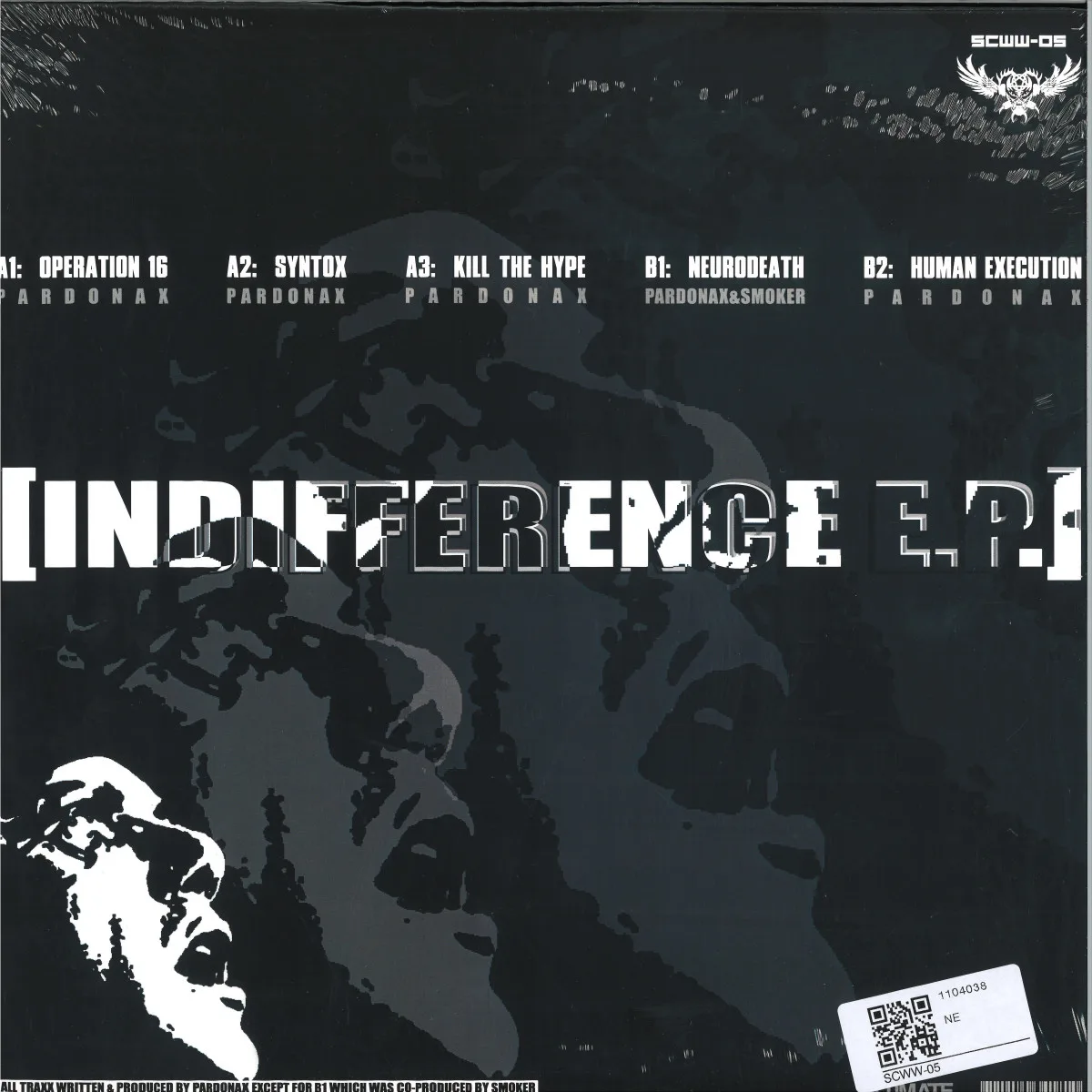 Back cover — Pardonax — Indifference EP