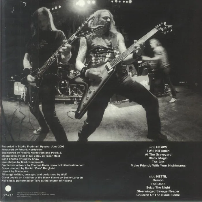 Back cover — WOLF — The Black Flame (reissue)