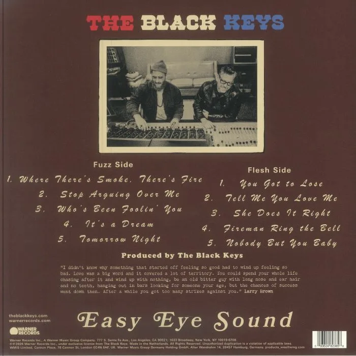 Back cover — The BLACK KEYS — Peaches!