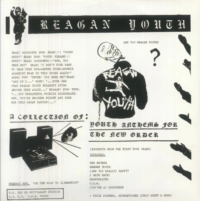 Back cover — REAGAN YOUTH — Youth Anthems For The New Order (reissue)