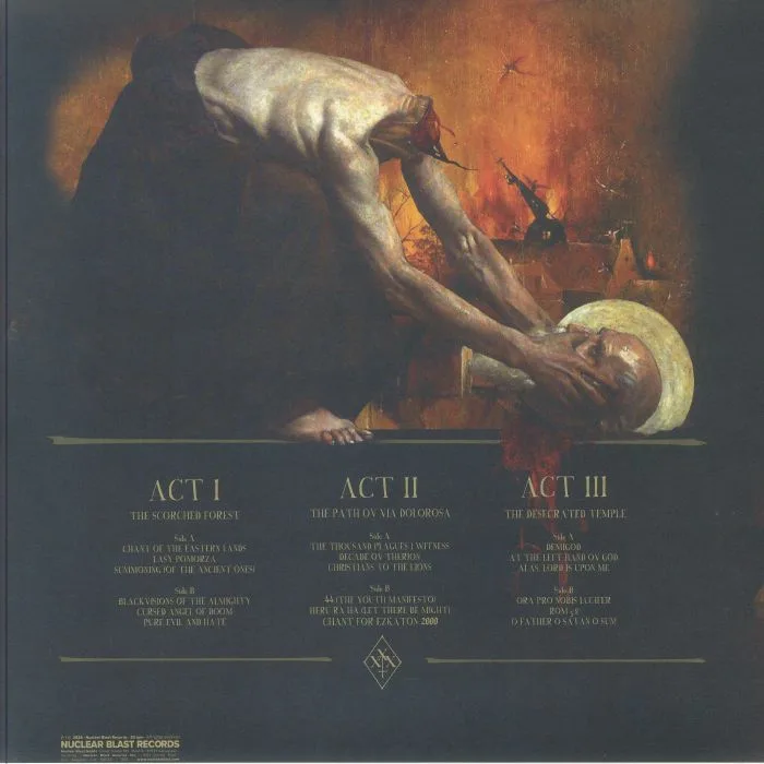 Back cover — BEHEMOTH — XXX Years Ov Blasphemy