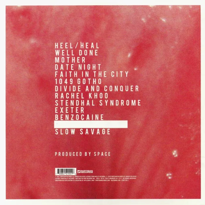 Back cover — IDLES — Brutalism