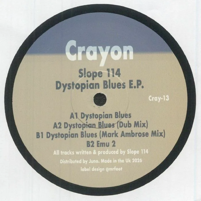 Обратная сторона обложки — Slope114 — Dystopian Blues EP