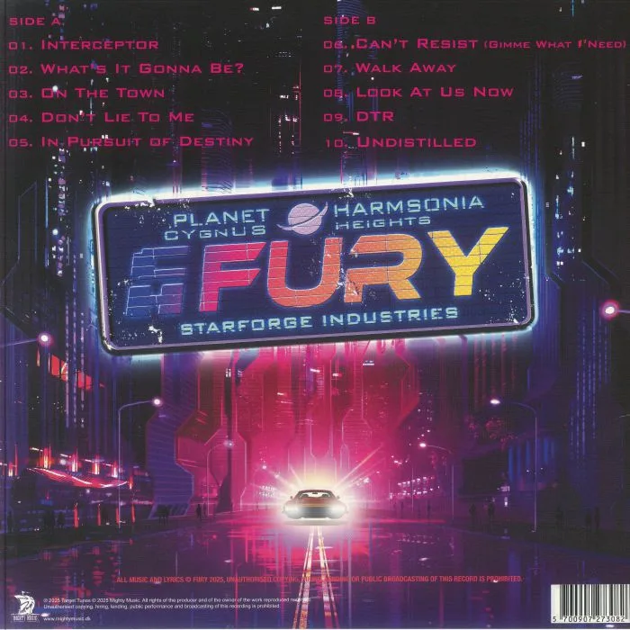 Back cover — FURY — Interceptor
