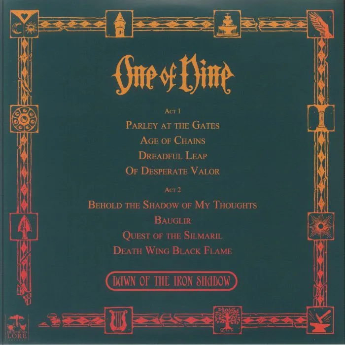 Обратная сторона обложки — ONE OF NINE — Dawn Of The Iron Shadow
