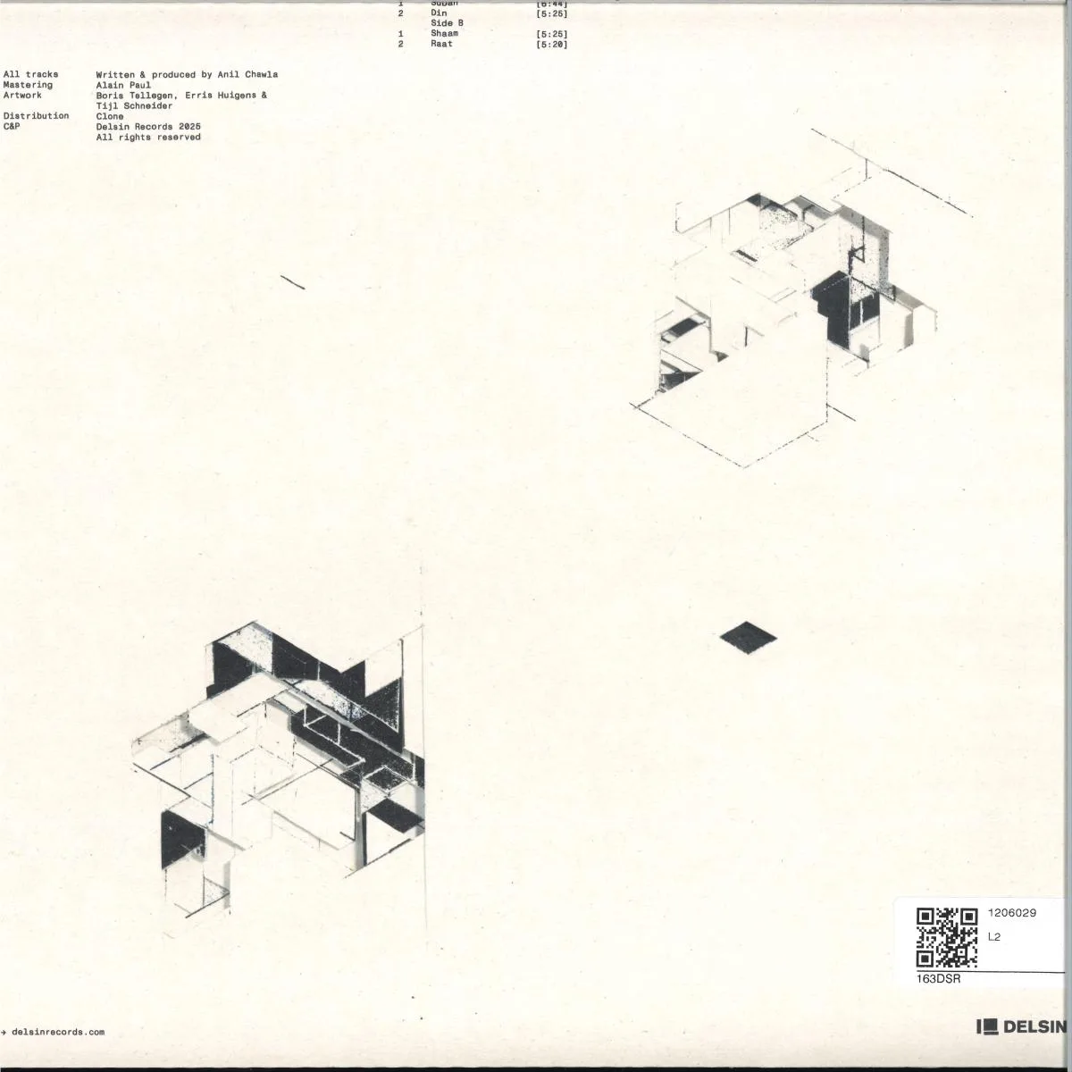 Back cover — Amotik — Raat EP