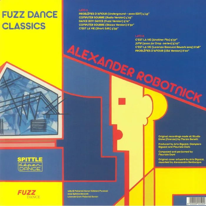 Обратная сторона обложки — Alexander ROBOTNICK — Fuzz Dance Classics