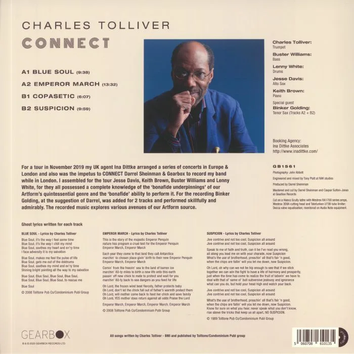 Обратная сторона обложки — Charles TOLLIVER — Connect