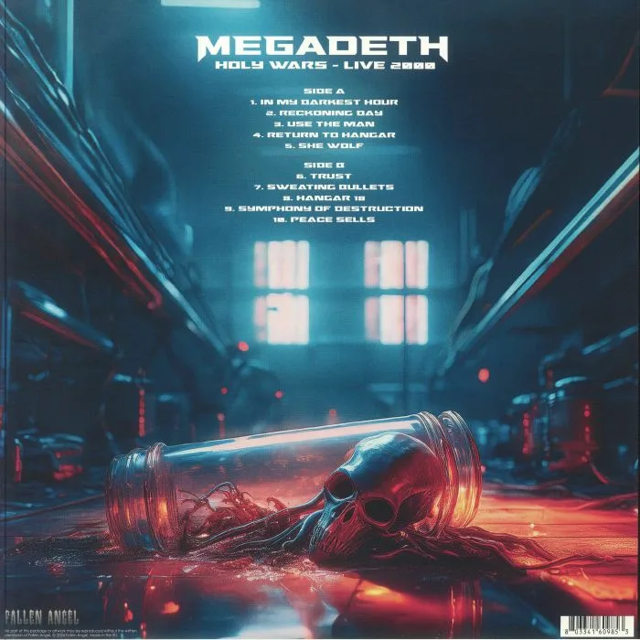 Back cover — MEGADETH — Holy Wars: Live 2000