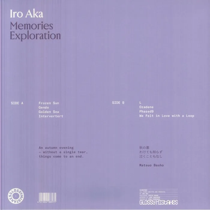 Back cover — IRO AKA — Memories Exploration