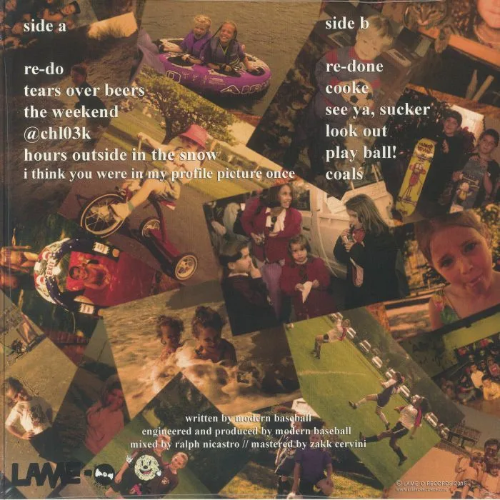 Back cover — MODERN BASEBALL — Sports (reissue)