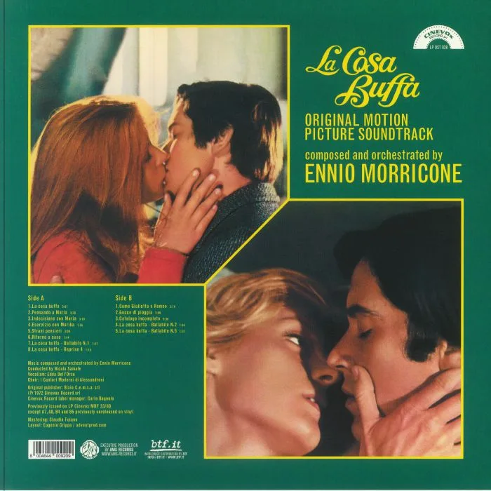 Back cover — Ennio MORRICONE — La Cosa Buffa (Soundtrack) (reissue)