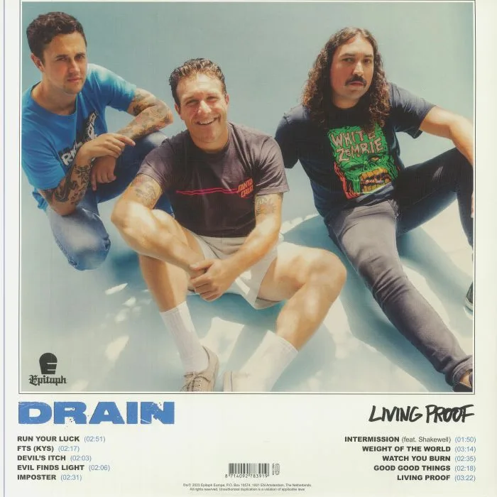 Обратная сторона обложки — DRAIN — Living Proof