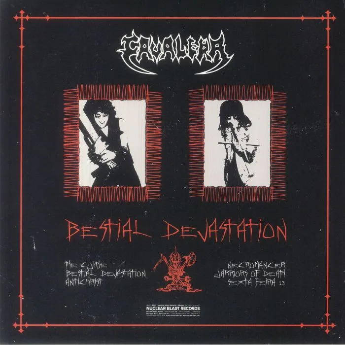 Back cover — CAVALERA — Bestial Devastation